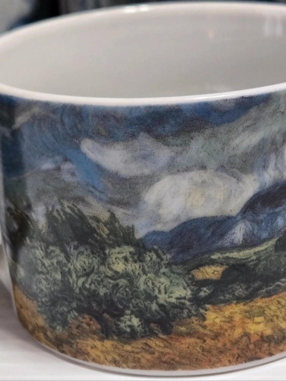 Vincent Van Gogh Landscape Porcelain Mugs Sakura Set of 6 Museum Masters - Picture 3 of 8